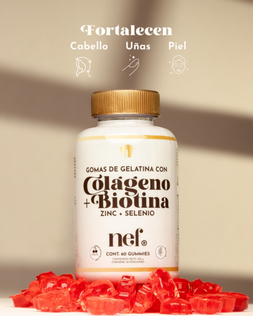 NEF Gummies - NEF Gomas con Colageno y Biotina 150gr x 60unid