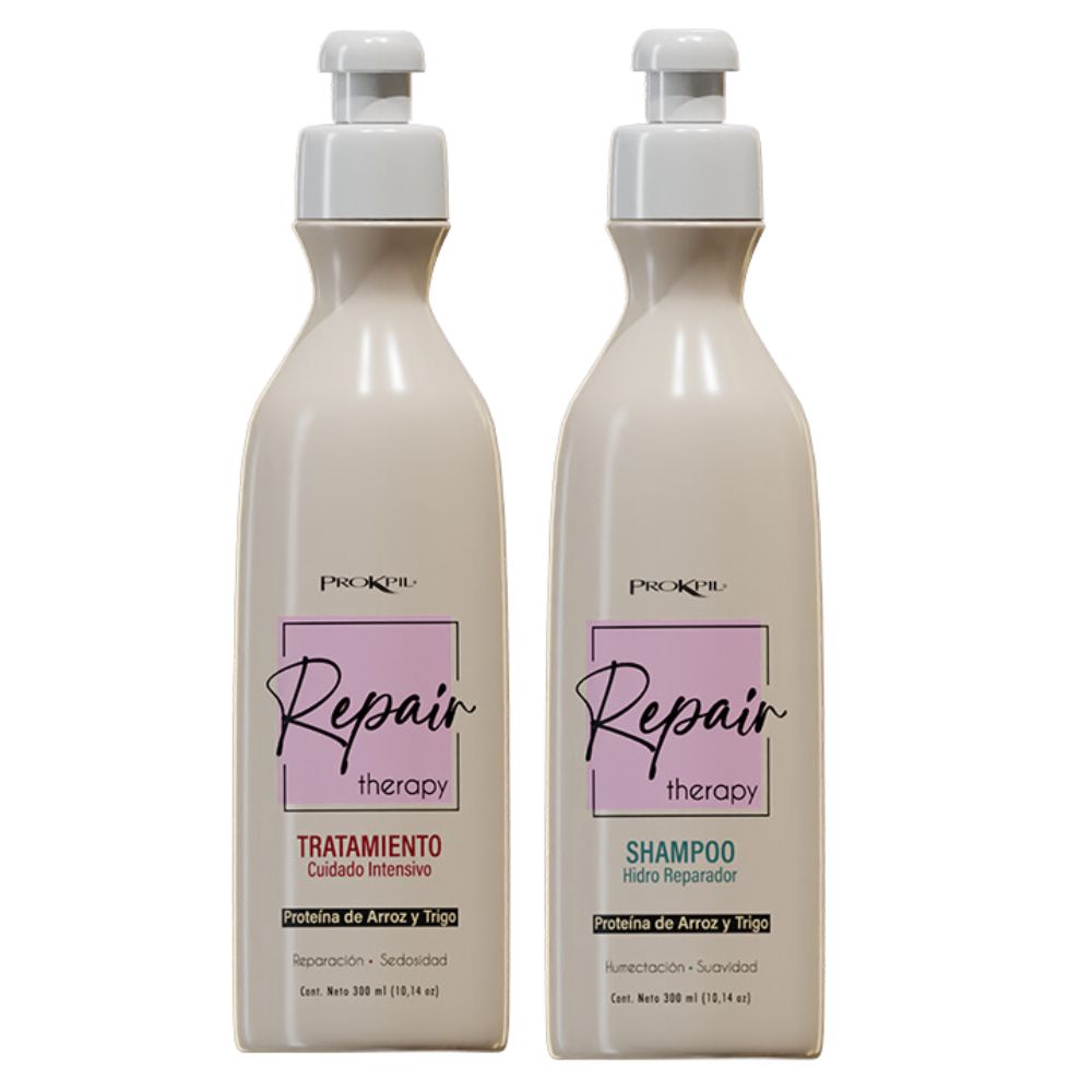 Prokpil Shampoo Repair Therapy y Tratamiento Repair Therapy 300mL (2 Pack) Fulfillment