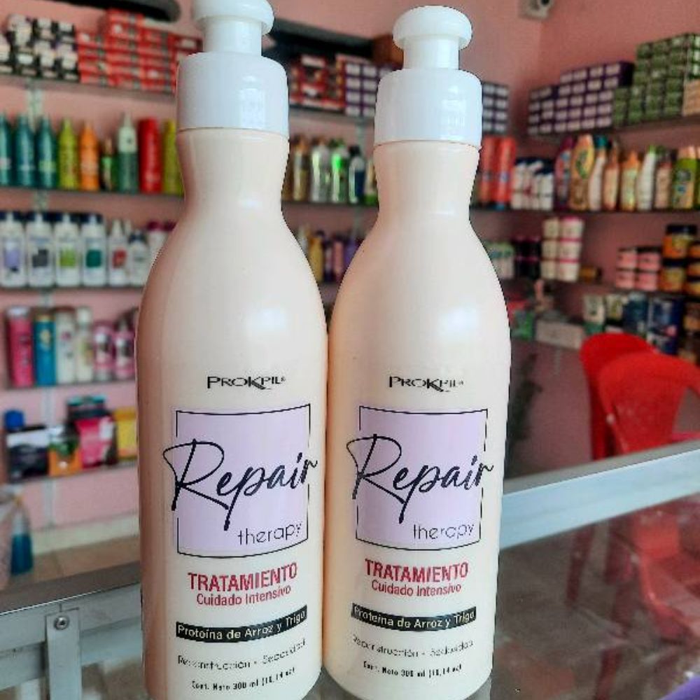 Prokpil Shampoo Repair Therapy y Tratamiento Repair Therapy 300mL (2 Pack) Fulfillment