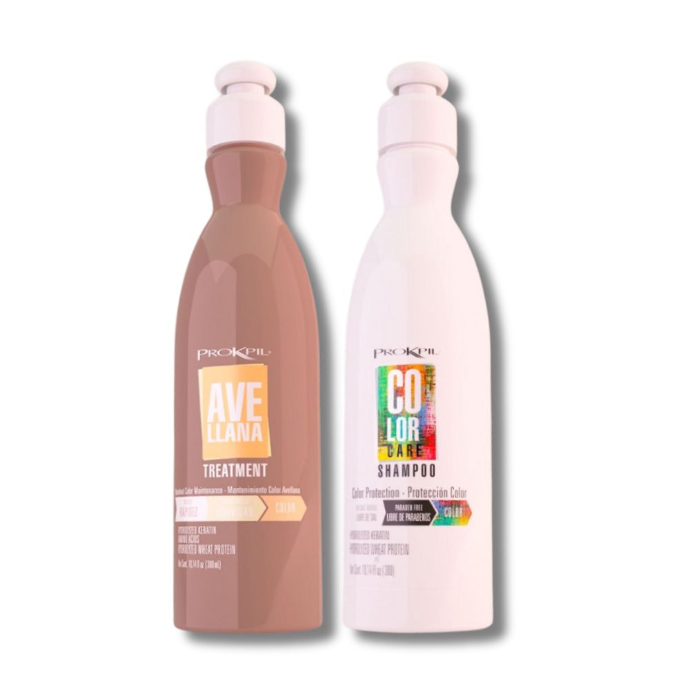 Prokpil Tratamiento Avellana y Shampoo Color Care 300mL (2 Pack) Fulfillment