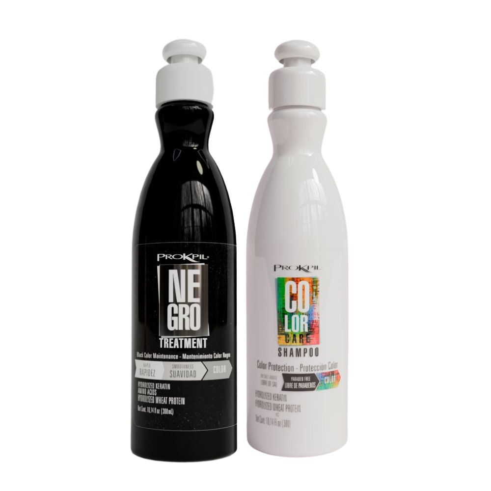 Prokpil Tratamiento Negro y Prokpil Shampoo Color Care 300mL (2 Pack) Fulfillment