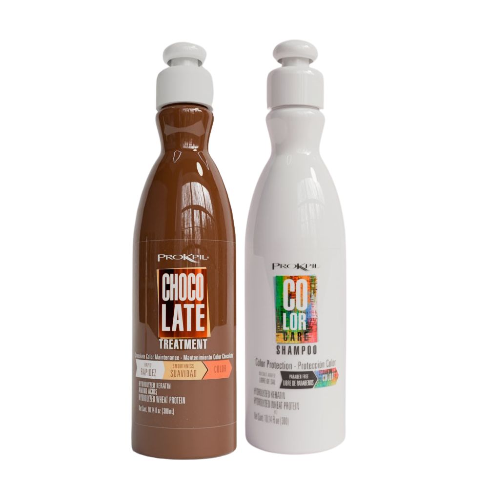 Prokpil Tratamiento Chocolate y Shampoo Color Care 300mL (2 Pack) Fulfillment