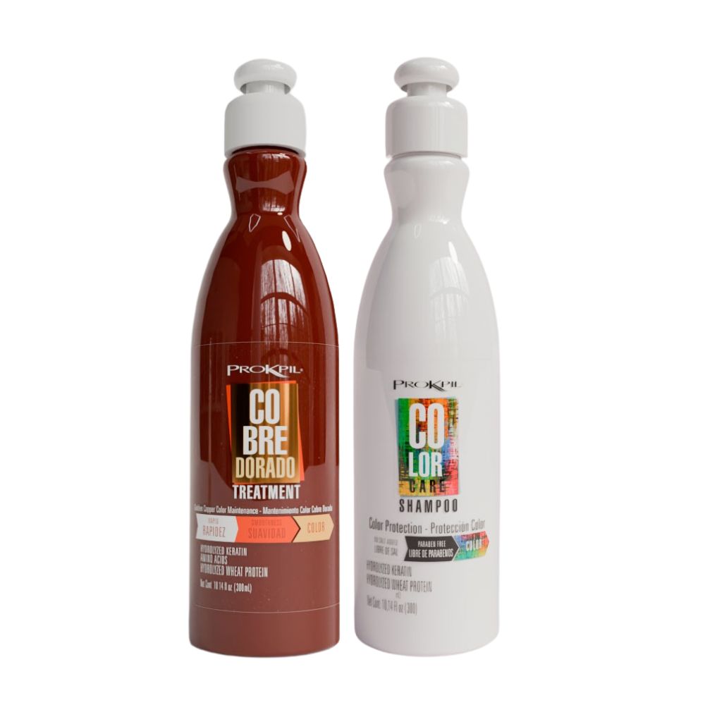 Prokpil tratamiento cobre dorado y Prokpil Shampoo color care 300mL (2 pack) Fulfillment