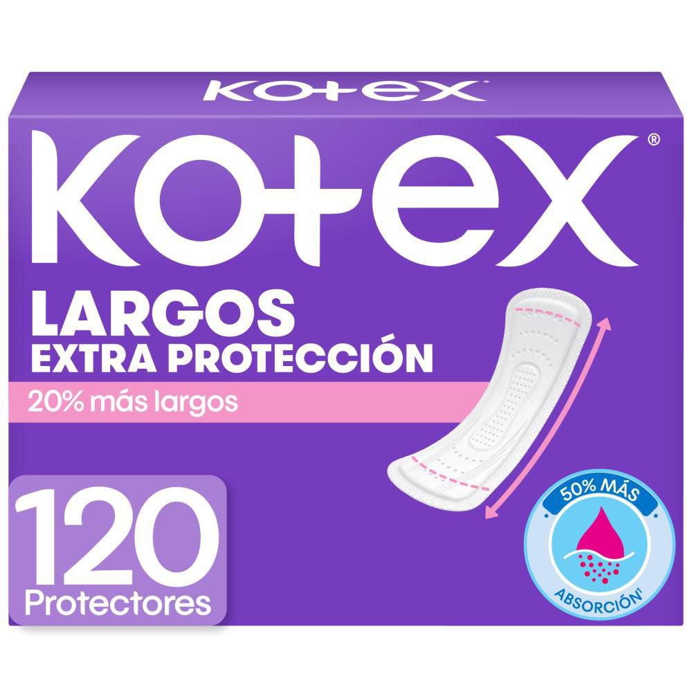 Kotex Protectores diarios Largos (120  und)