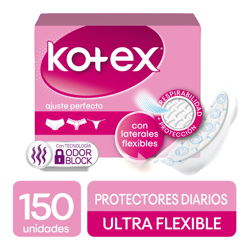 Kotex Protectores diarios Ultraflexibles (150 und)