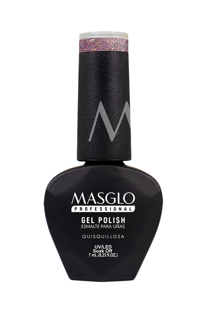 QUISQUILLOSA - ESMALTE SEMIPERMANENTE MASGLO PROFESSIONAL GEL POLISH 7 ML EFECTO PERLADO - GAMA ROSADO