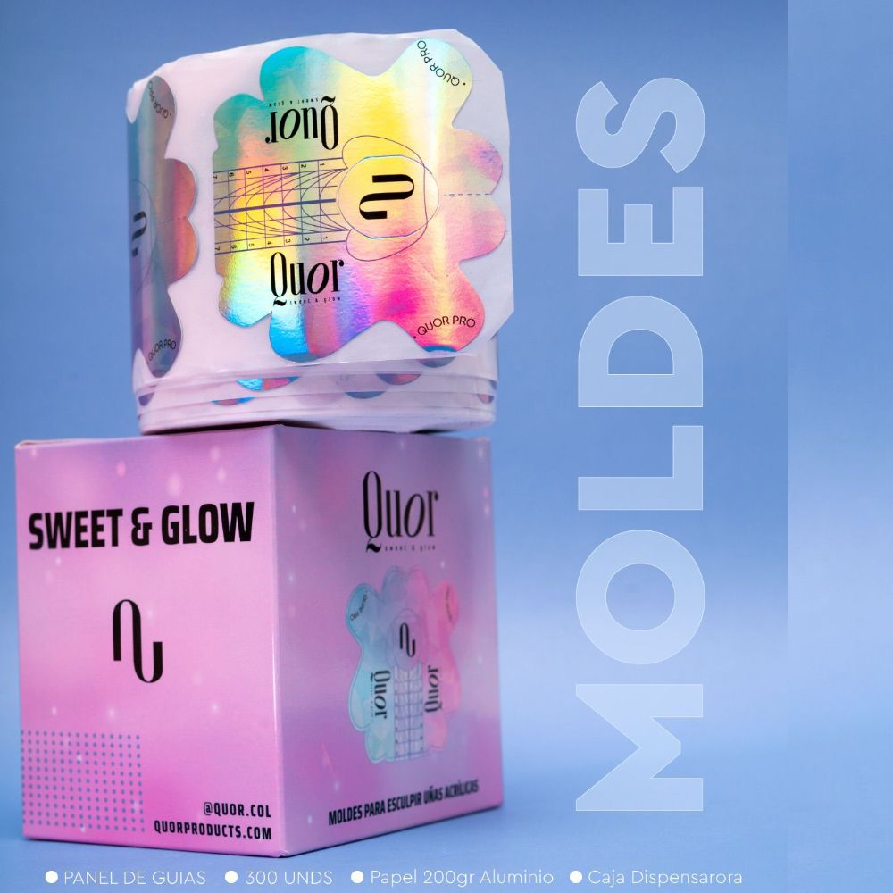 Quor Moldes para esculpir uñas 300 pcs