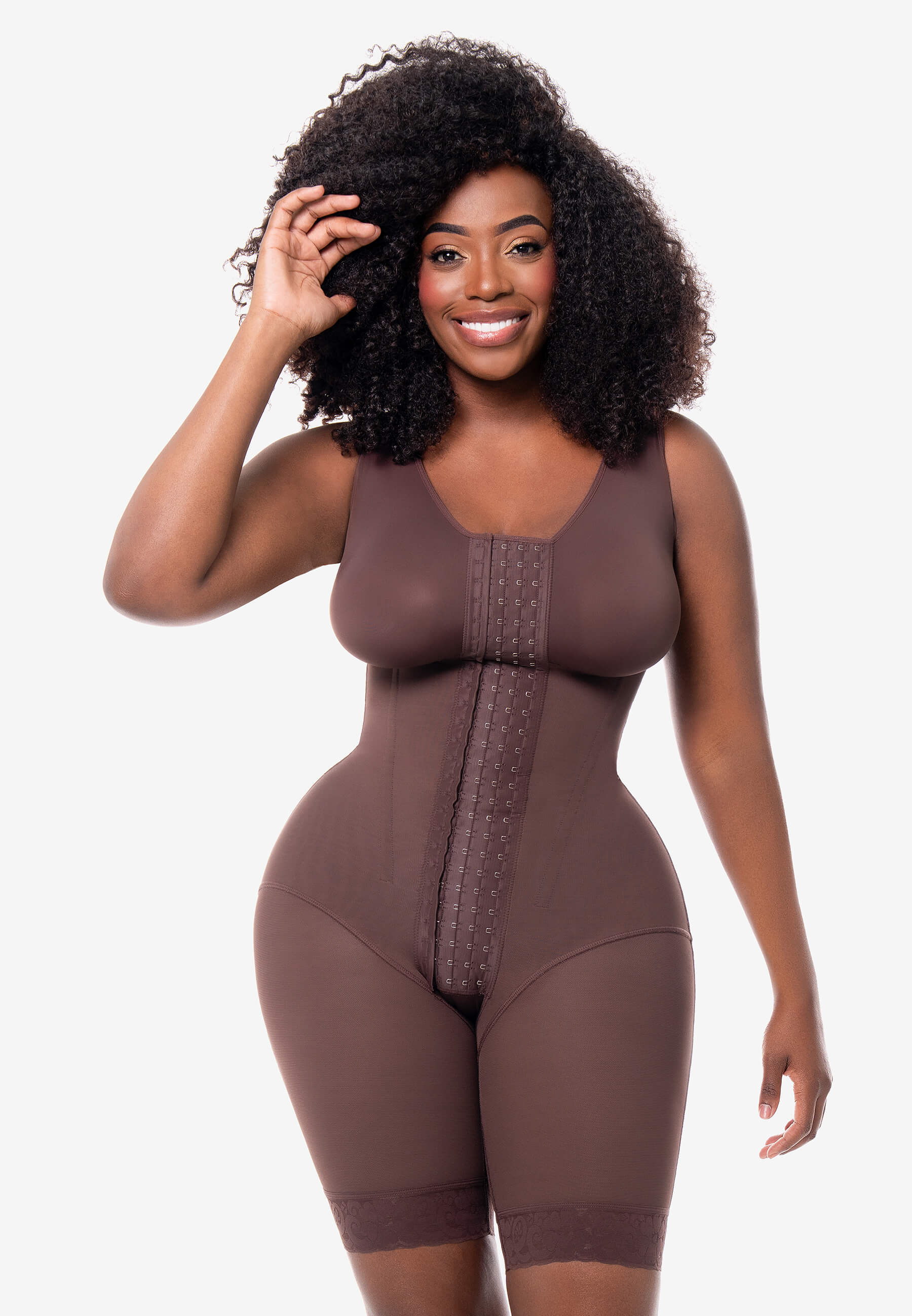 MariaE Faja reloj de arena con bra Amatista y broches medio muslo | FJ001RA
