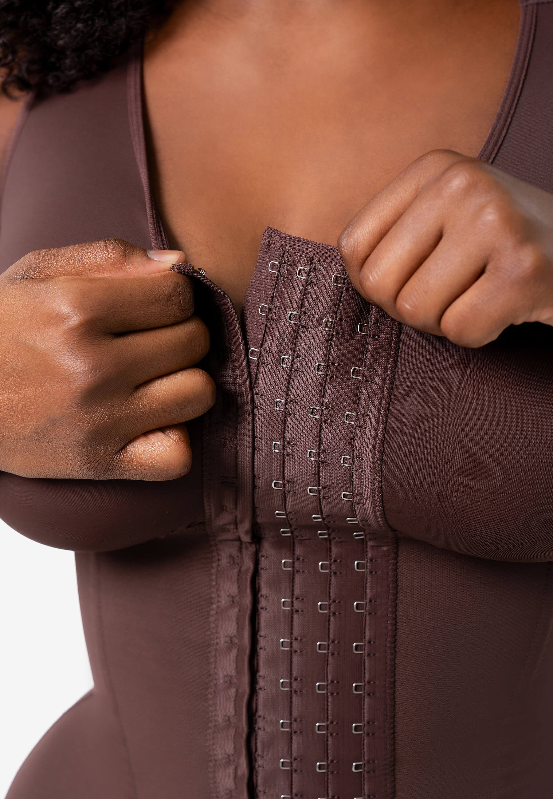 MariaE Faja reloj de arena con bra Amatista y broches medio muslo | FJ001RA