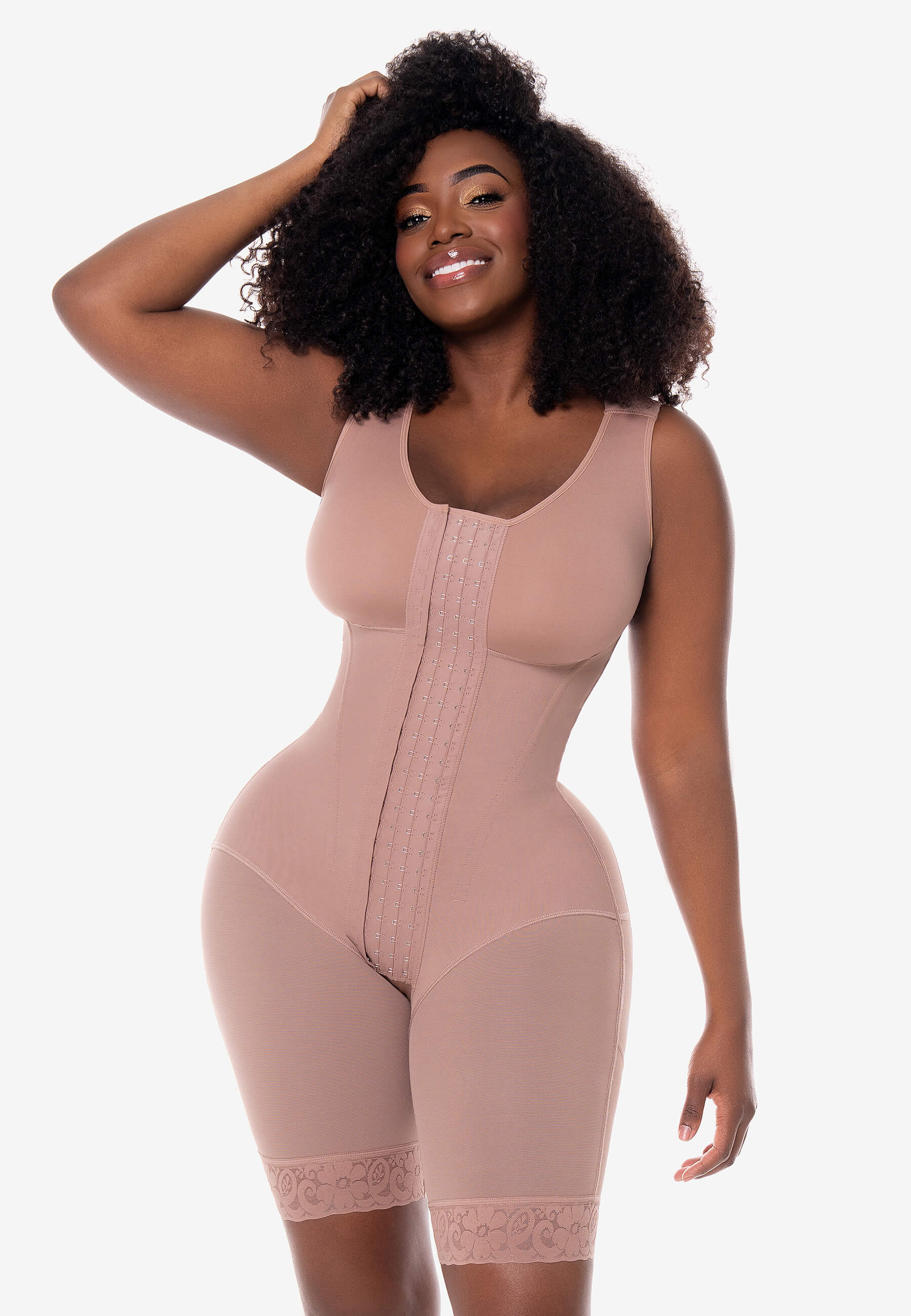 MariaE Faja reloj de arena con bra Amatista y broches medio muslo | FJ001RA