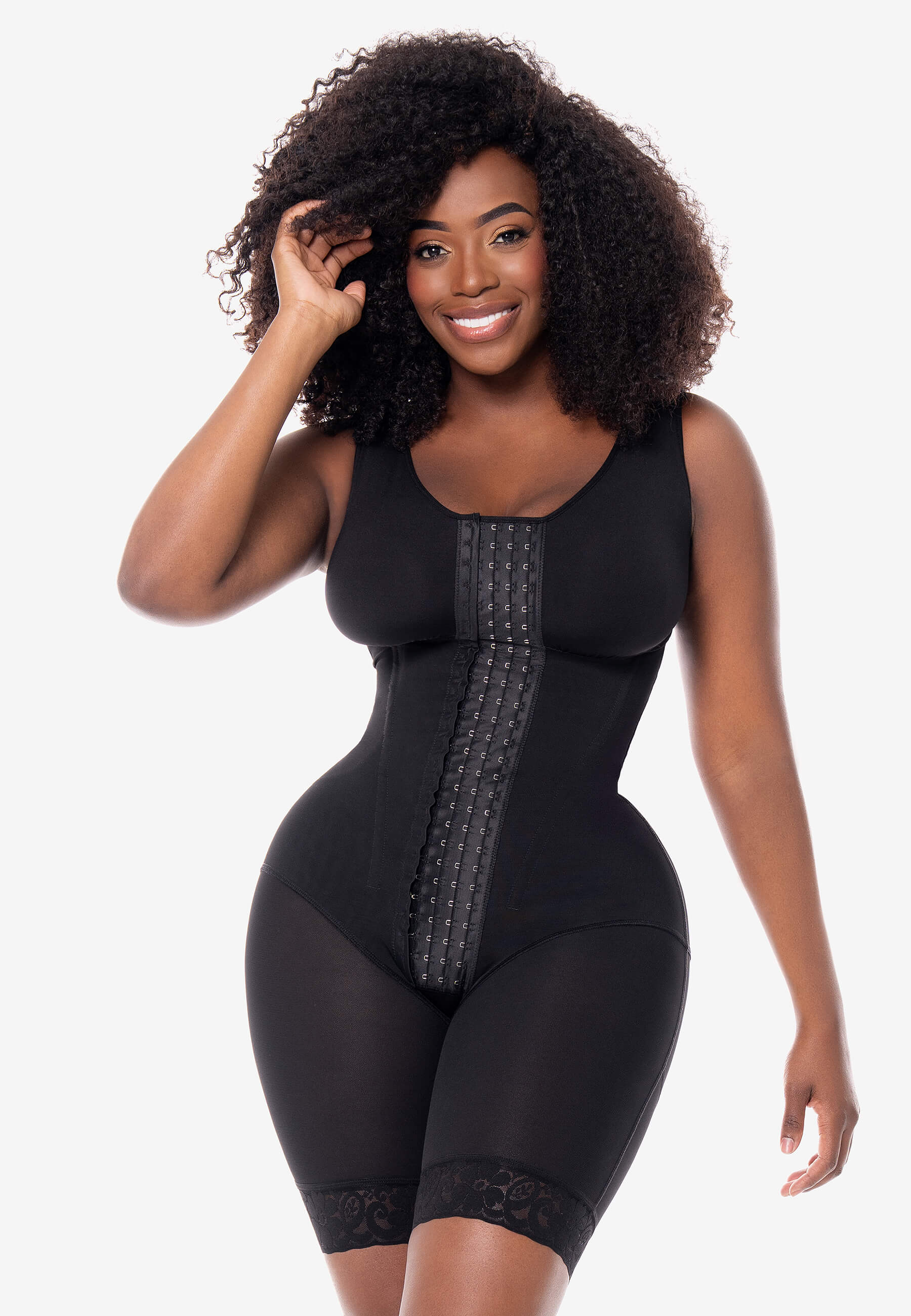 MariaE Faja reloj de arena con bra Amatista y broches medio muslo | FJ001RA