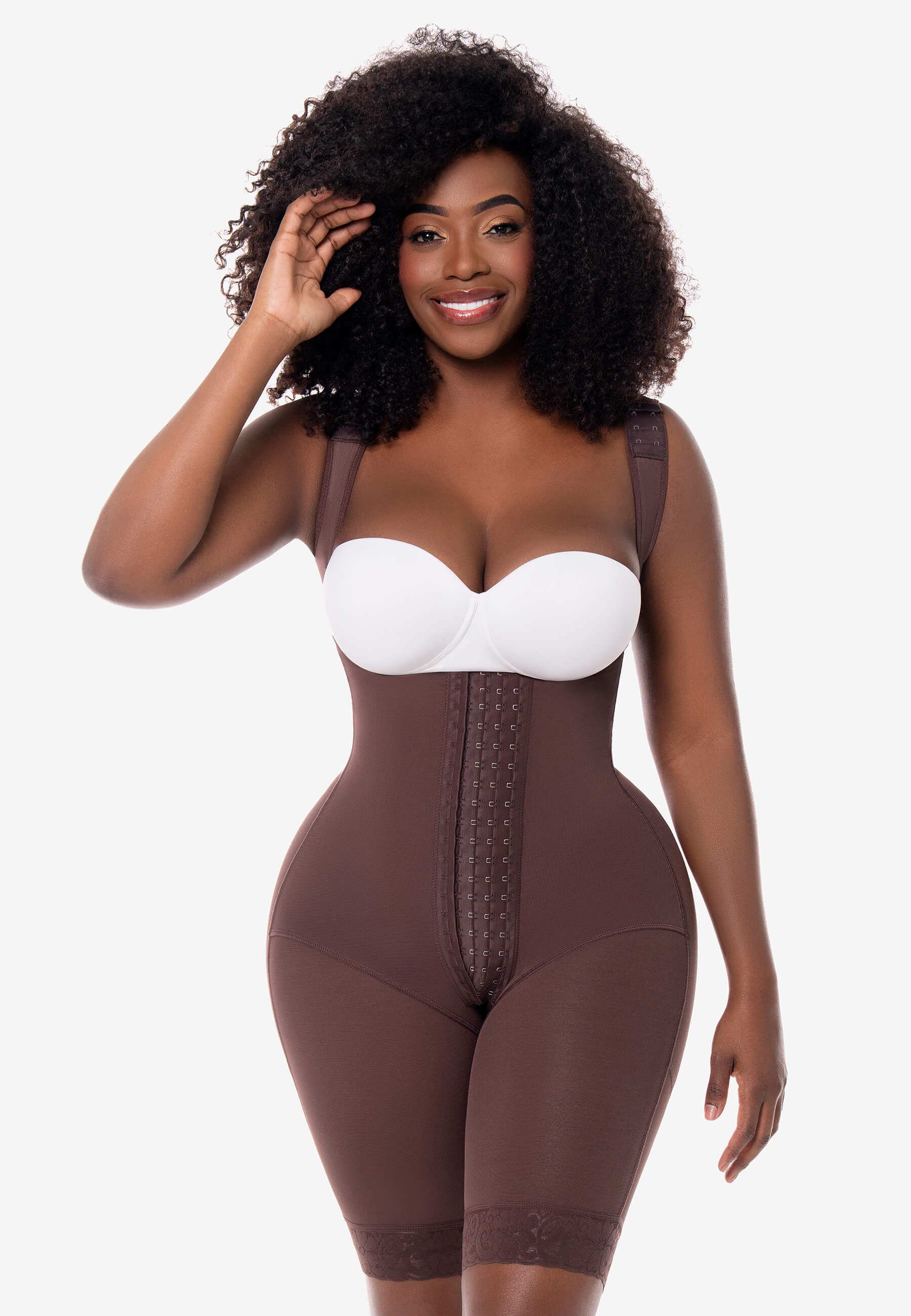 MariaE Faja reloj de arena Agata con broches medio muslo | FJ005RA