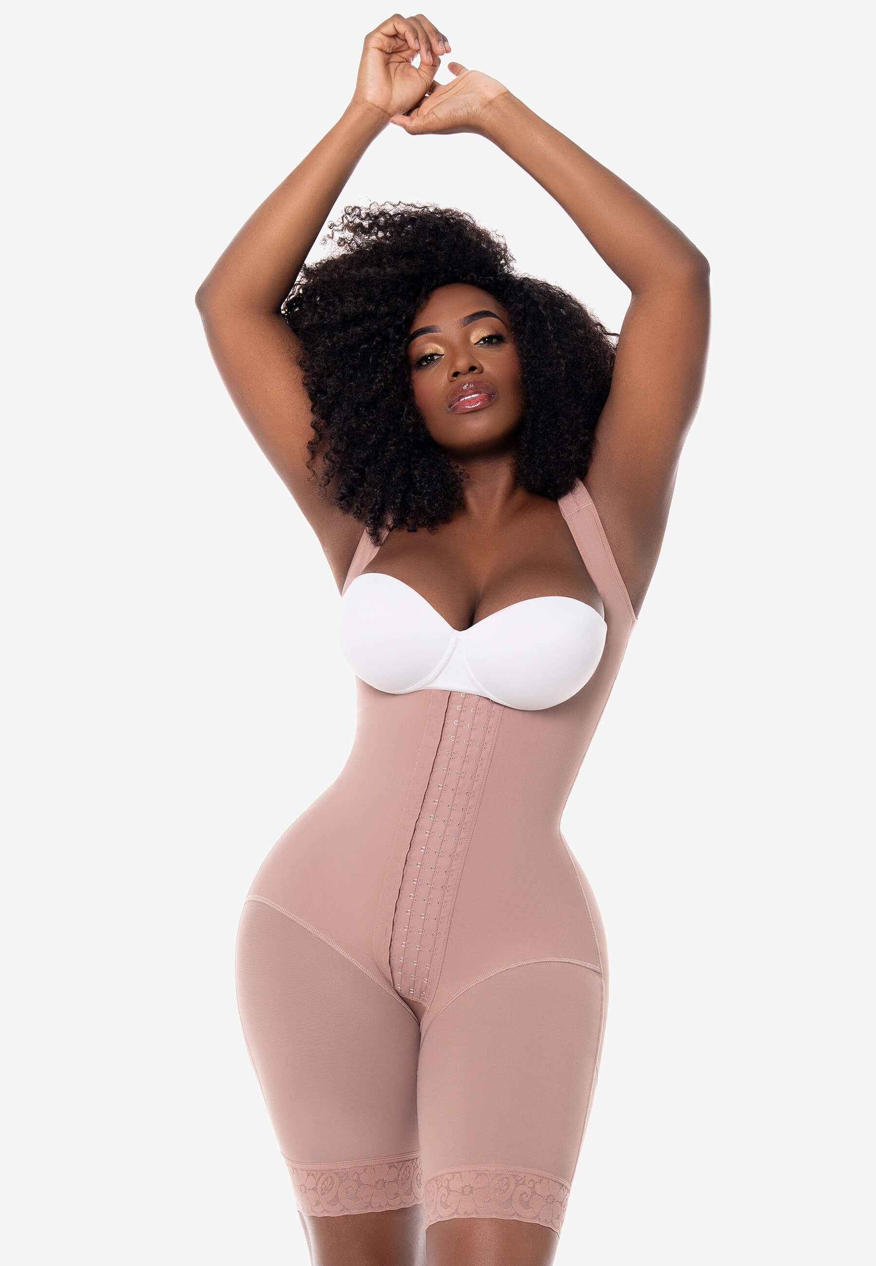 MariaE Faja reloj de arena Agata con broches medio muslo | FJ005RA