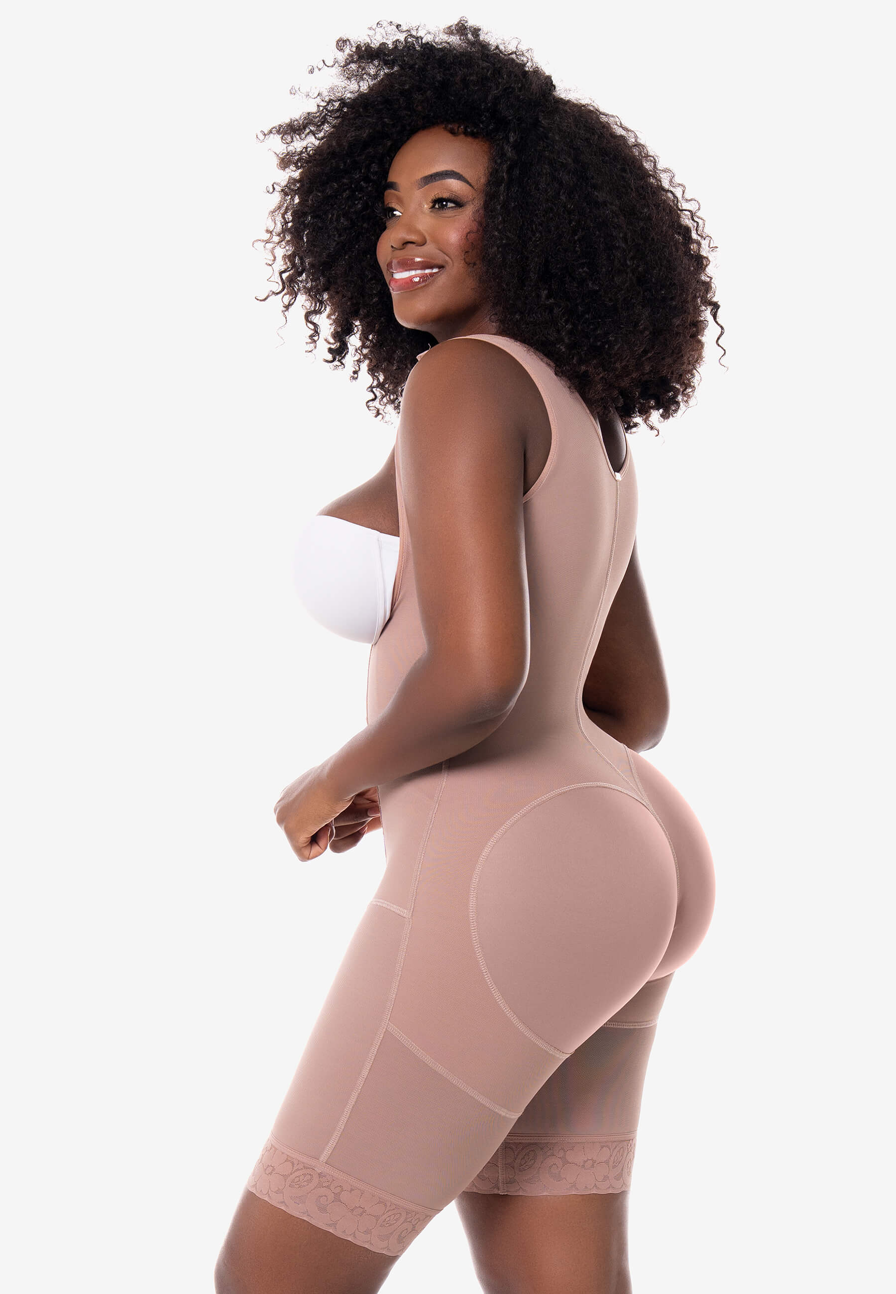 MariaE Faja reloj de arena Agata con broches medio muslo | FJ005RA