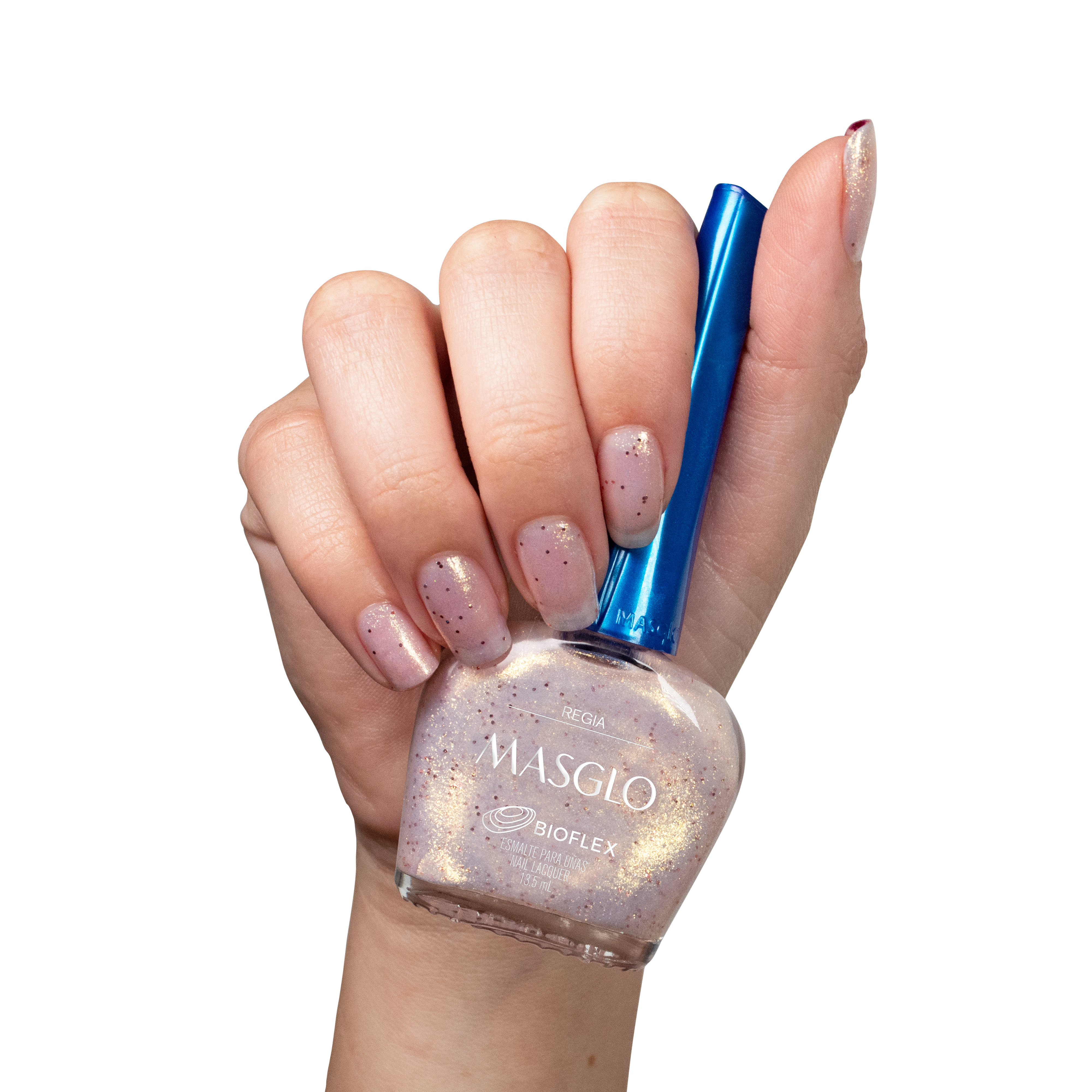 REGIA - ESMALTE TRADICIONAL PERLADO MASGLO 13,5 ML - GAMA ROSADO