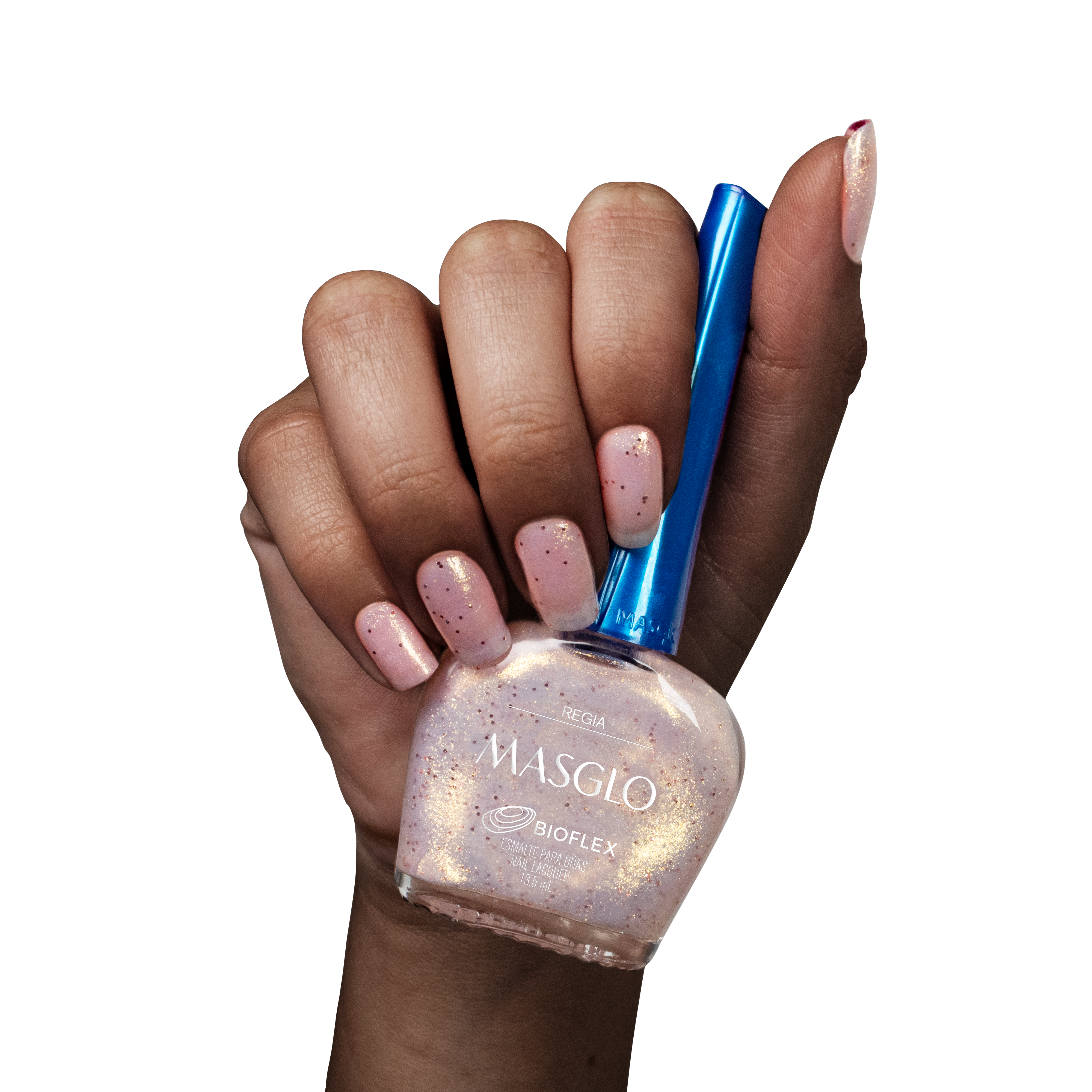 REGIA - ESMALTE TRADICIONAL PERLADO MASGLO 13,5 ML - GAMA ROSADO