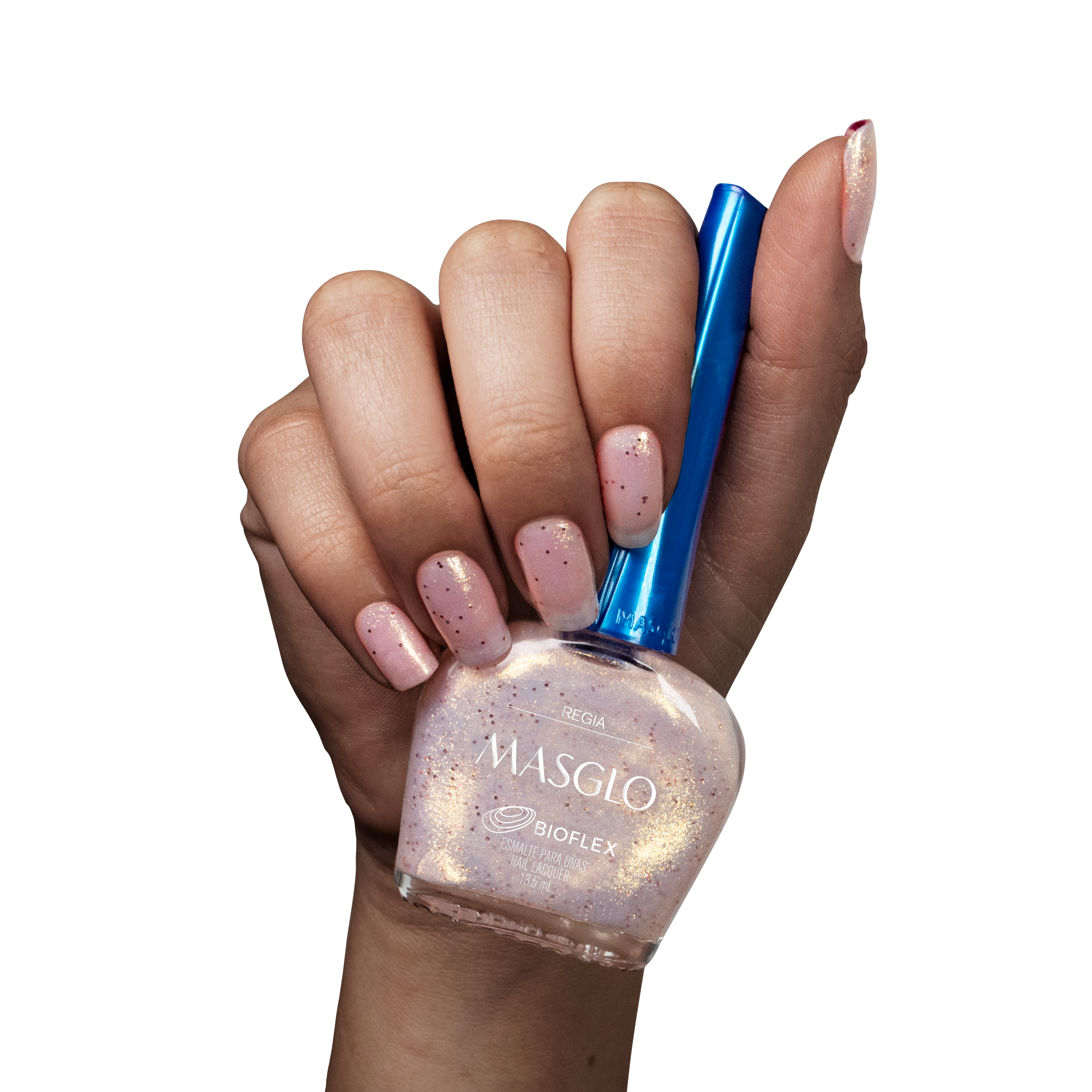 REGIA - ESMALTE TRADICIONAL PERLADO MASGLO 13,5 ML - GAMA ROSADO