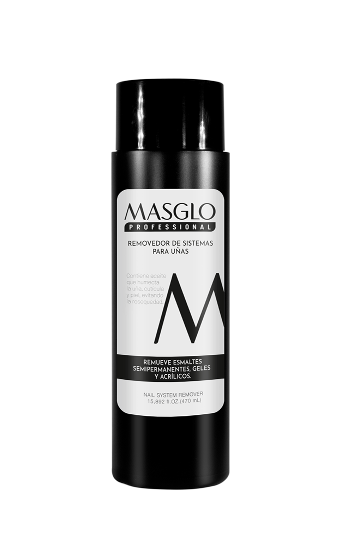 REMOVEDOR DE SISTEMAS PARA UnAS 470 ML MASGLO