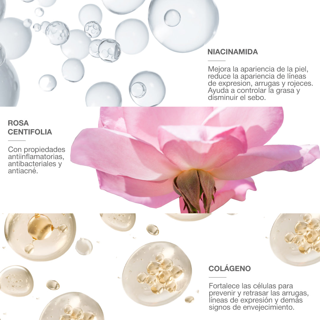 VIBES TONICO FACIAL ROSE VIBES CON NIACINAMIDA 90ML