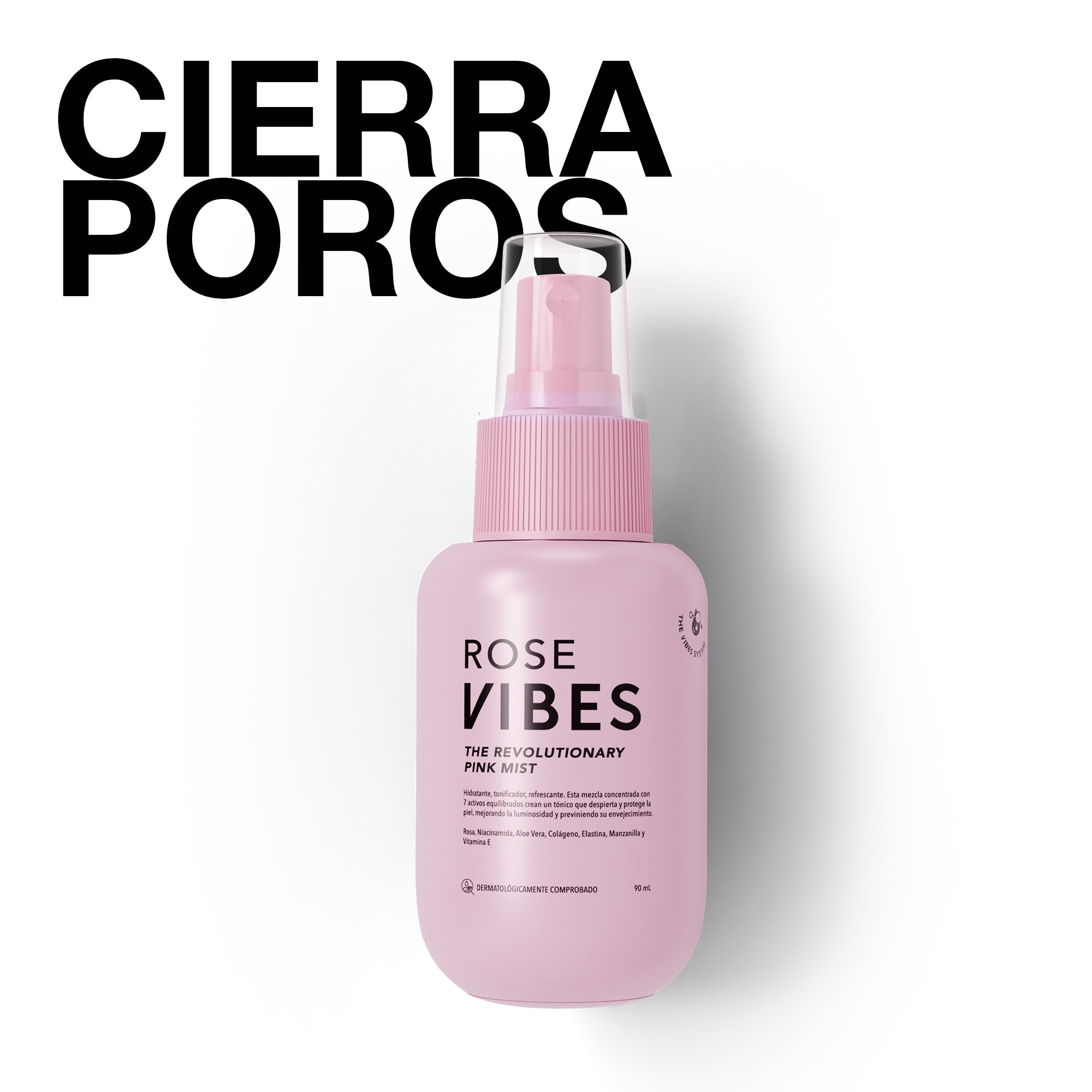 VIBES TONICO FACIAL ROSE VIBES CON NIACINAMIDA 90ML
