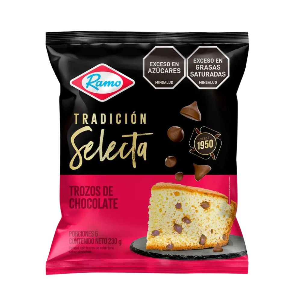 Ponque Ramo de Trozos de Chocolate x 230 gr