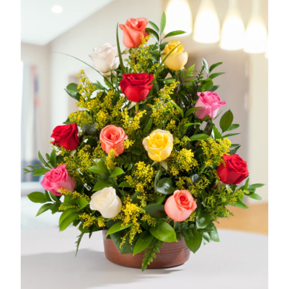 Bouquet de Rosas Surtidas - Arreglo Floral