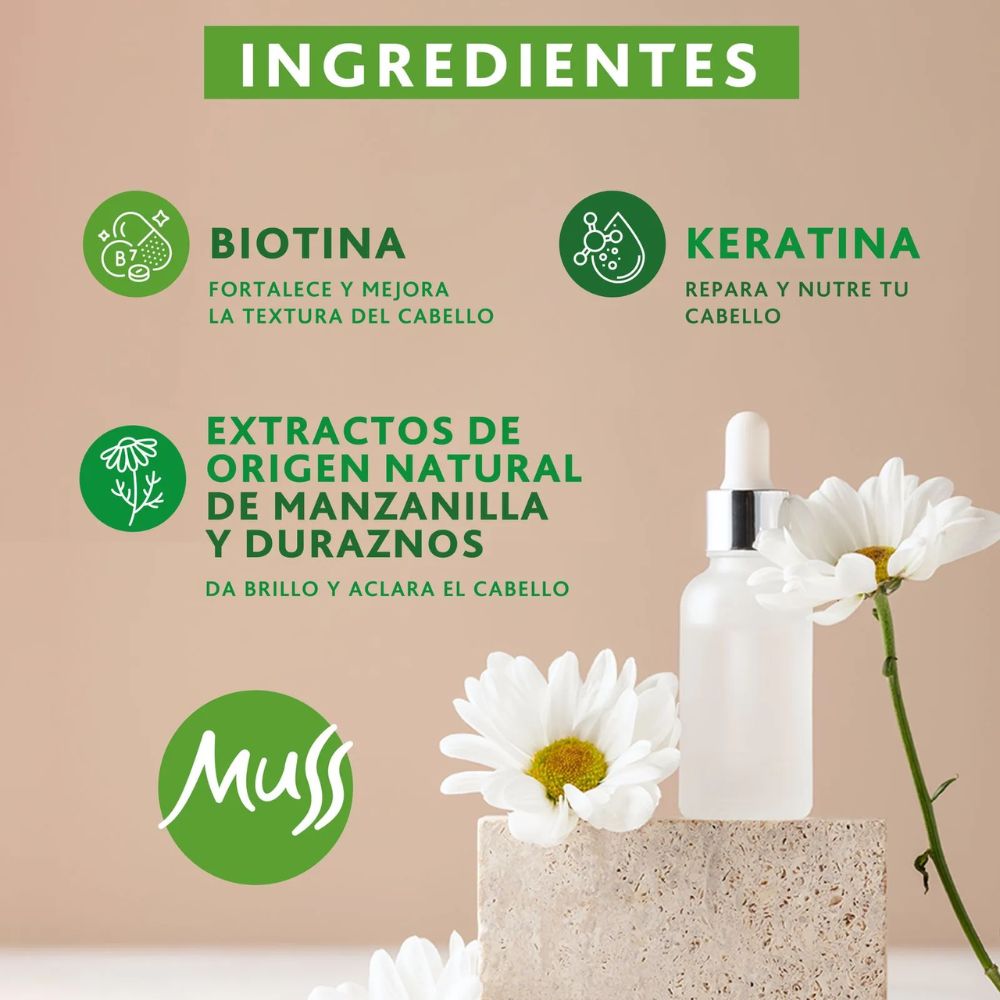Muss Acondicionador Rubio Luminoso 400ml