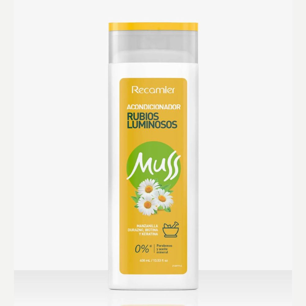 Muss Acondicionador Rubio Luminoso 400ml