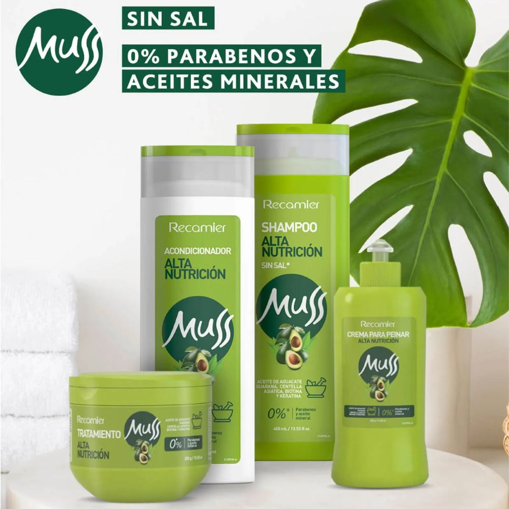 Muss Shampoo Alta Nutrición 400ml