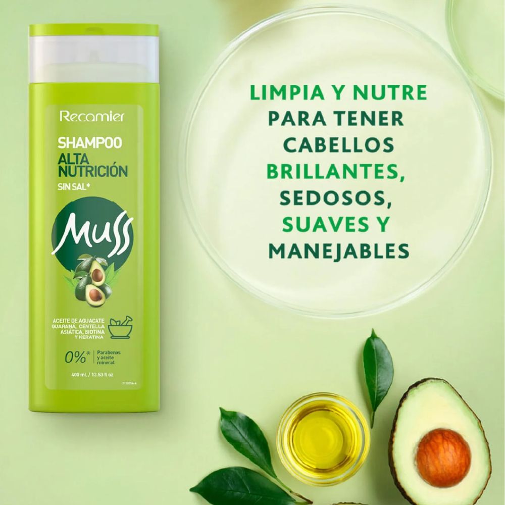 Muss Shampoo Alta Nutrición 400ml