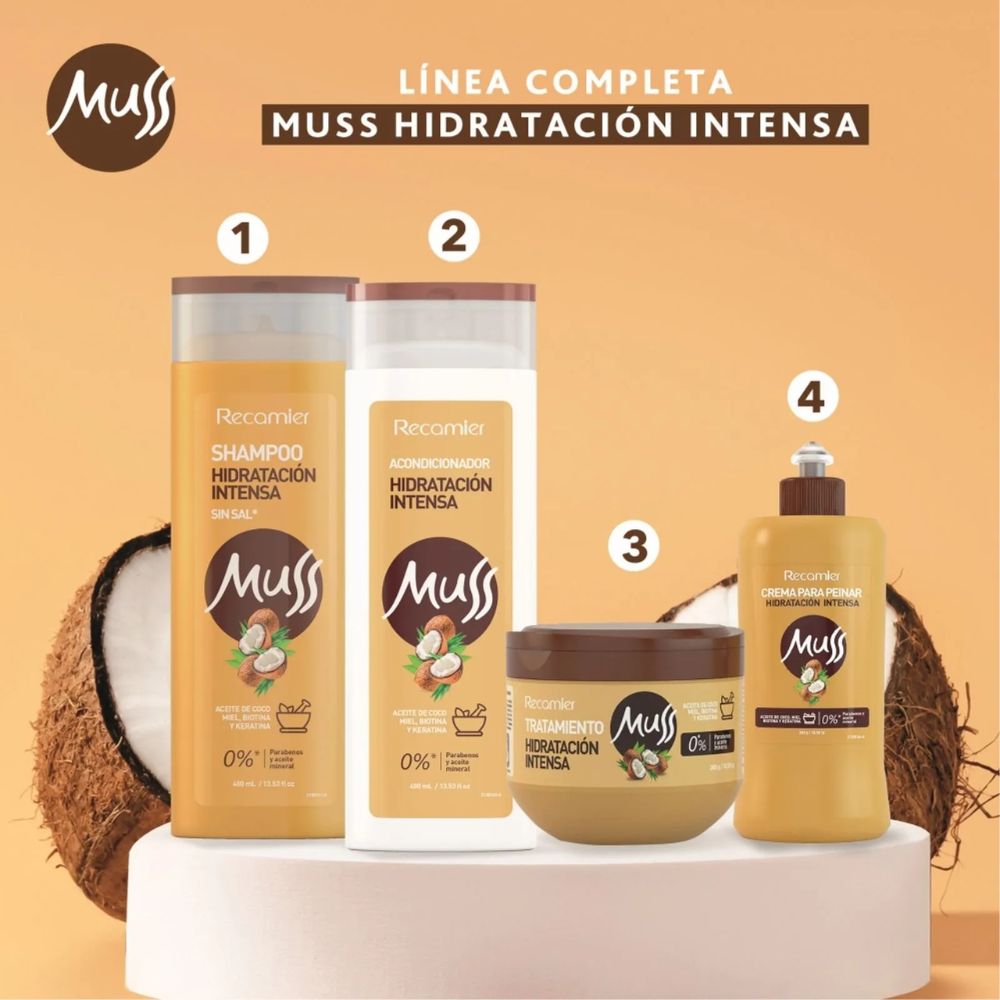 Muss Shampoo Hidratación Intensa 400ml