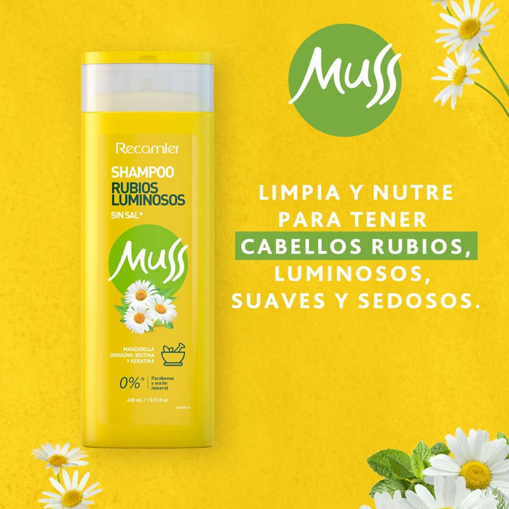 Muss Shampoo Rubio Luminoso 400ml