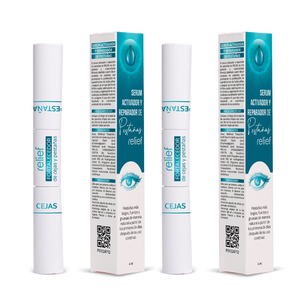 RELIEF ACTIVADOR DE CEJAS Y PESTANAS 4ML (2 pack)