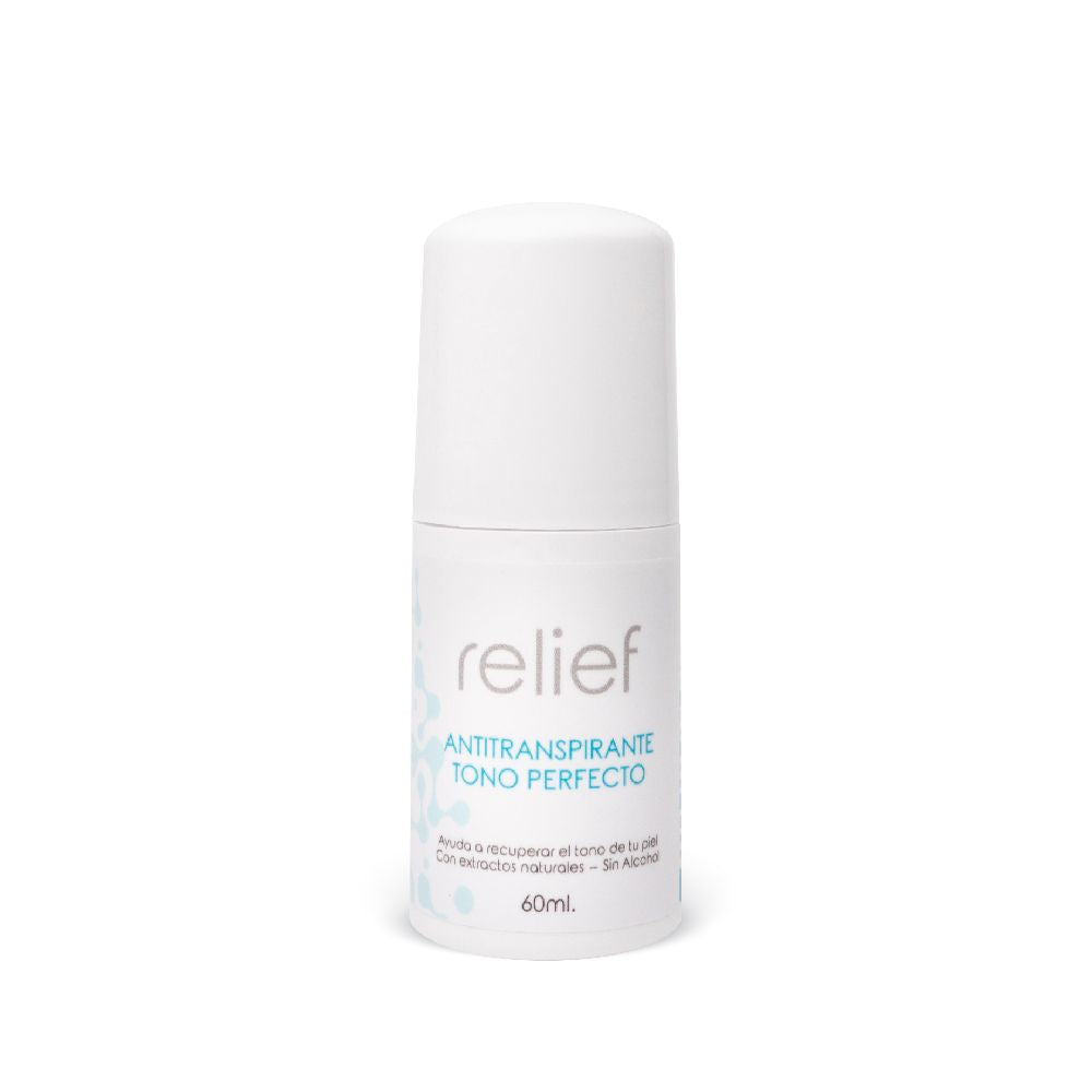 RELIEF KIT AXILAS PERFECTAS: Serum hidratante 50ml, despigmentante 30ml y antitranspirante 60ml (3 pack)