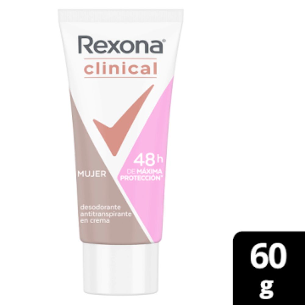 Rexona desodorante clinical mujer 48h crema x 60g