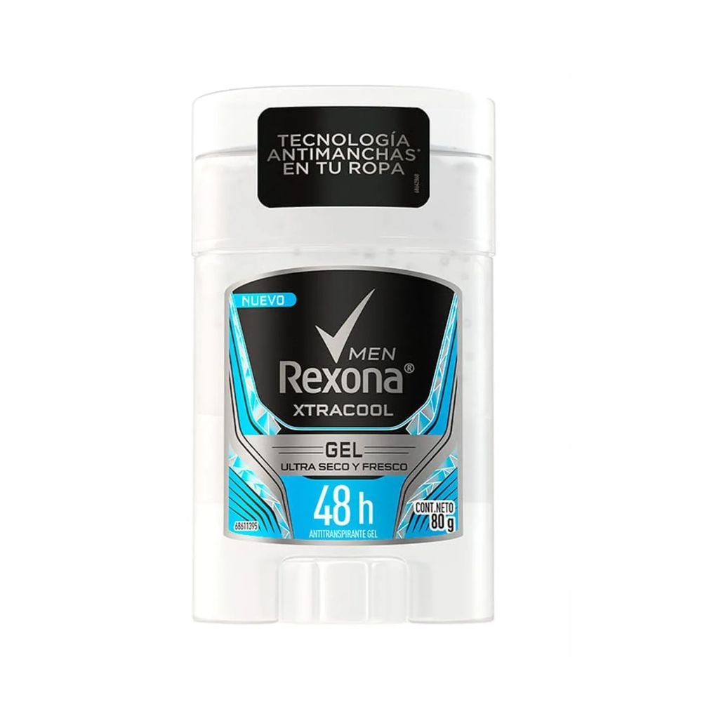Rexona Desodorante Antitranspirante Barra en Gel Xtracool 80g