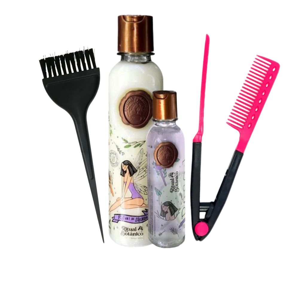 Ritual Botanico Keratina  + Brocha + Peinilla para plancha (3 Pack)