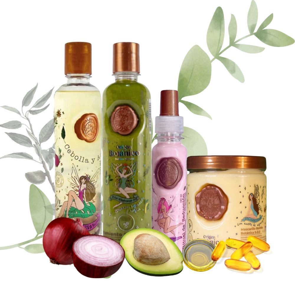 Ritual Botanico Onion Shampoo, Plex Intensive Treatment and Ritual Botanico Hair Bomb Mask (3 Pack)