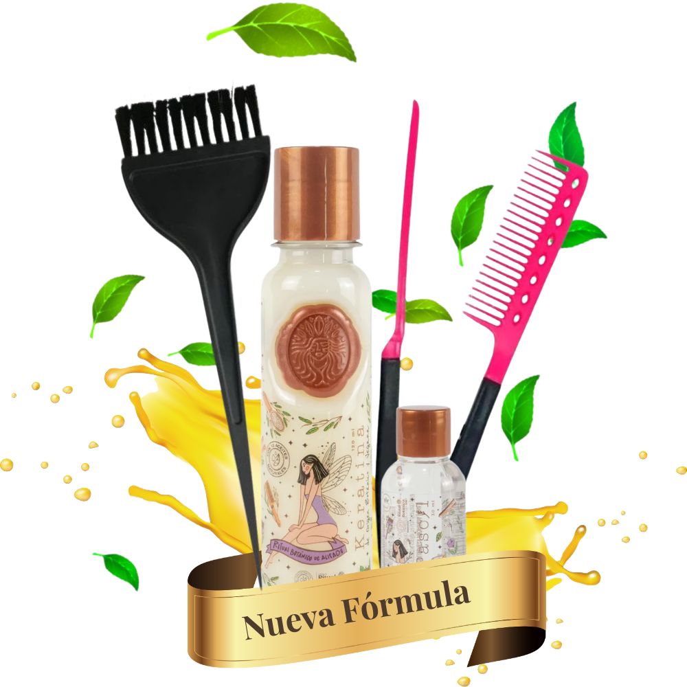 Ritual Botanico Keratina  + Brocha + Peinilla para plancha (3 Pack)