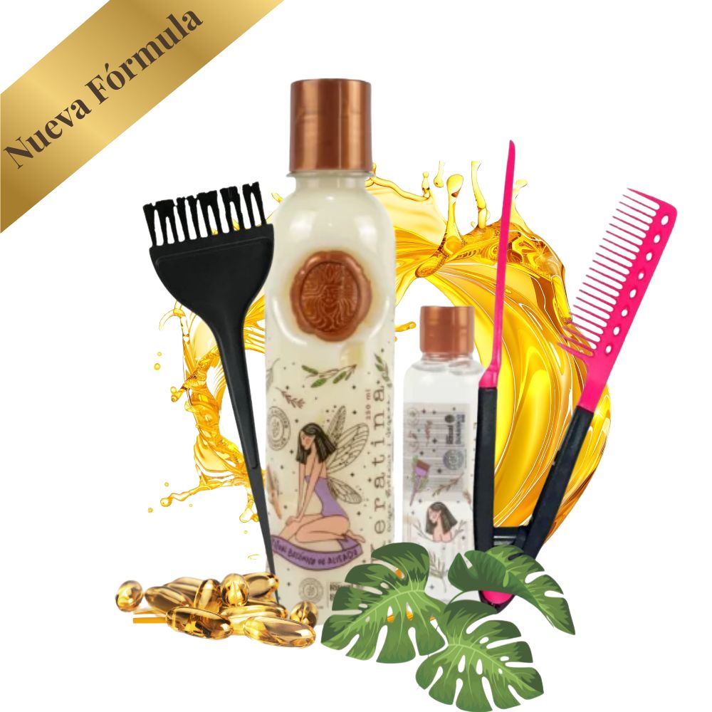 Botanical Ritual Keratin + Brush + Comb for straightening iron (3 Pack) 