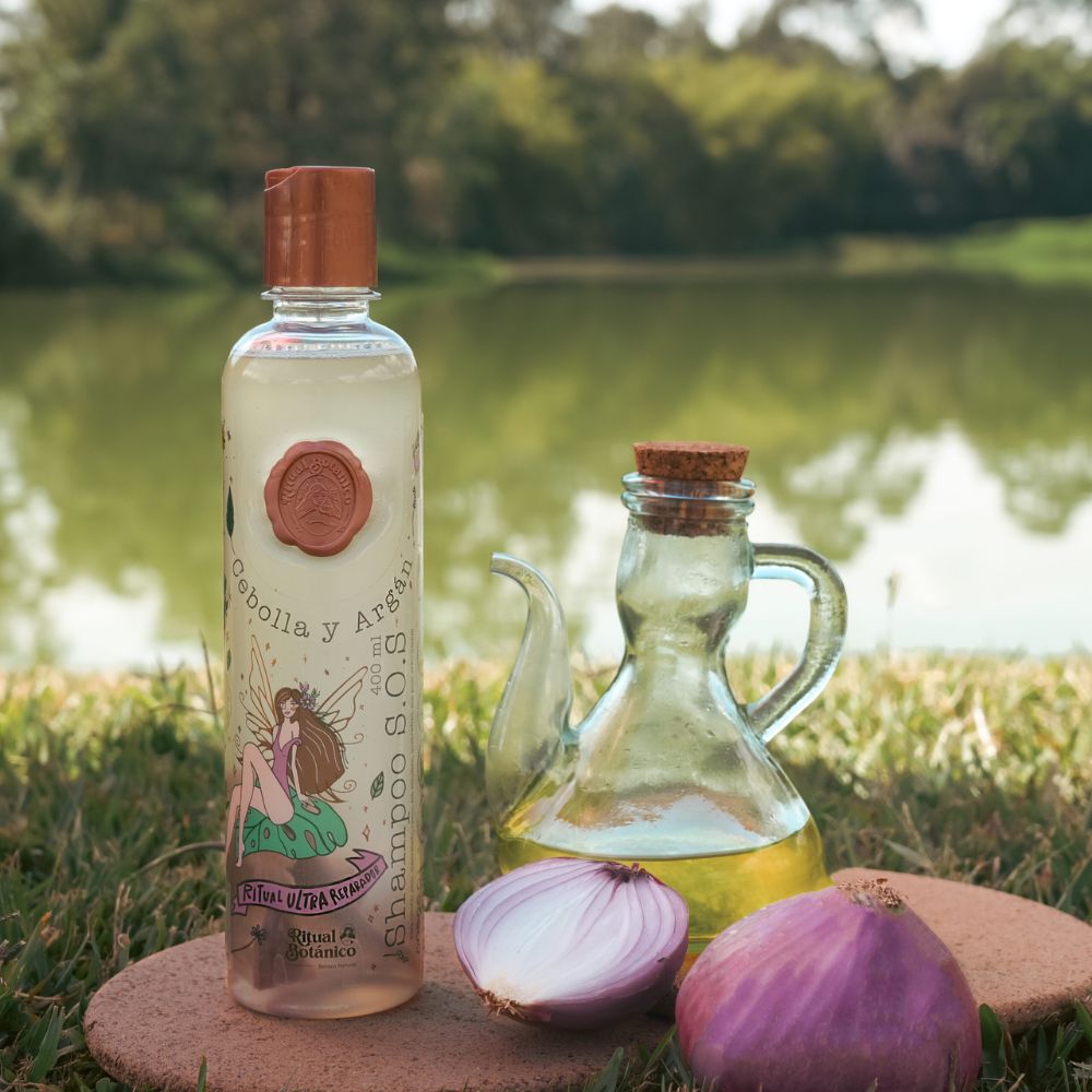 Ritual Botanico Shampoo de Cebolla y Ritual Botanico Tratamiento Plex (2 Pack)