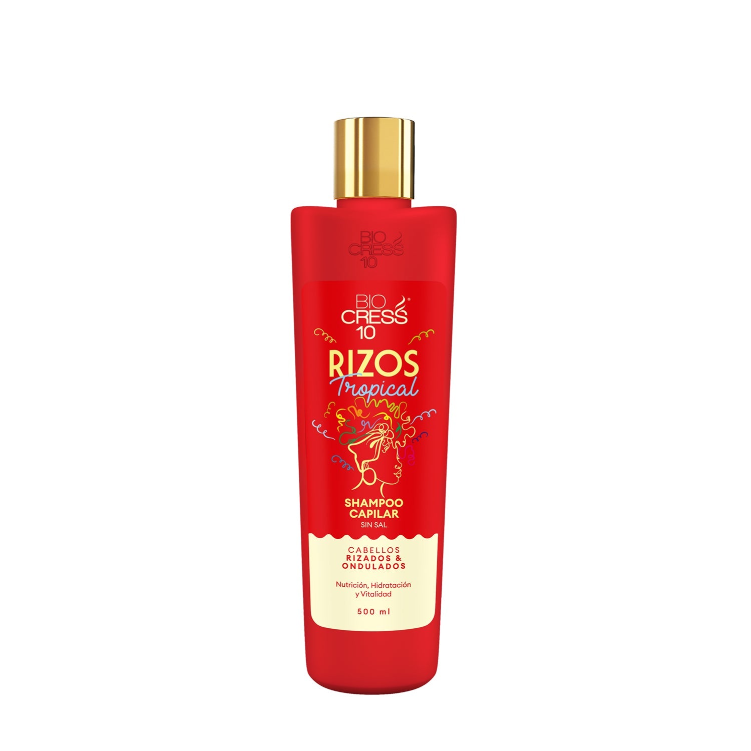 Biocress 10 SHAMPOO CAPILAR RIZOS TROPICAL 500 ml