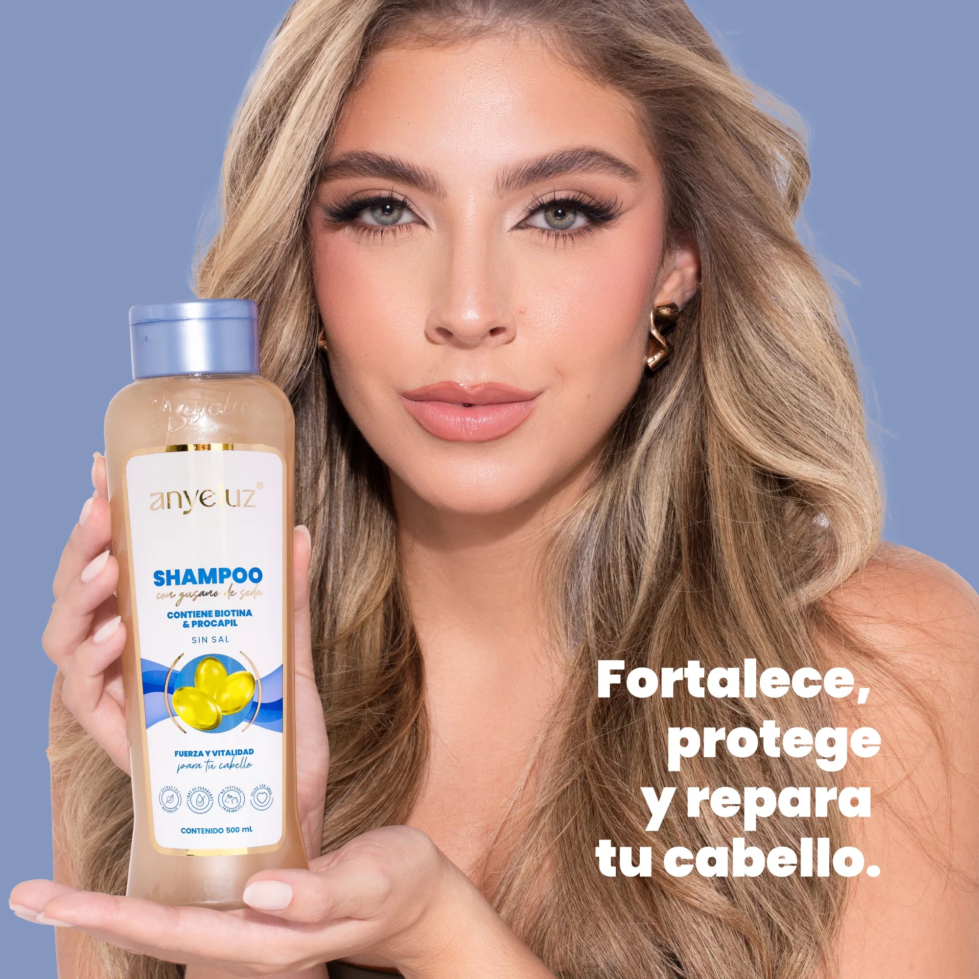 Anyeluz Silkworm Shampoo with Biotin 500 ml 
