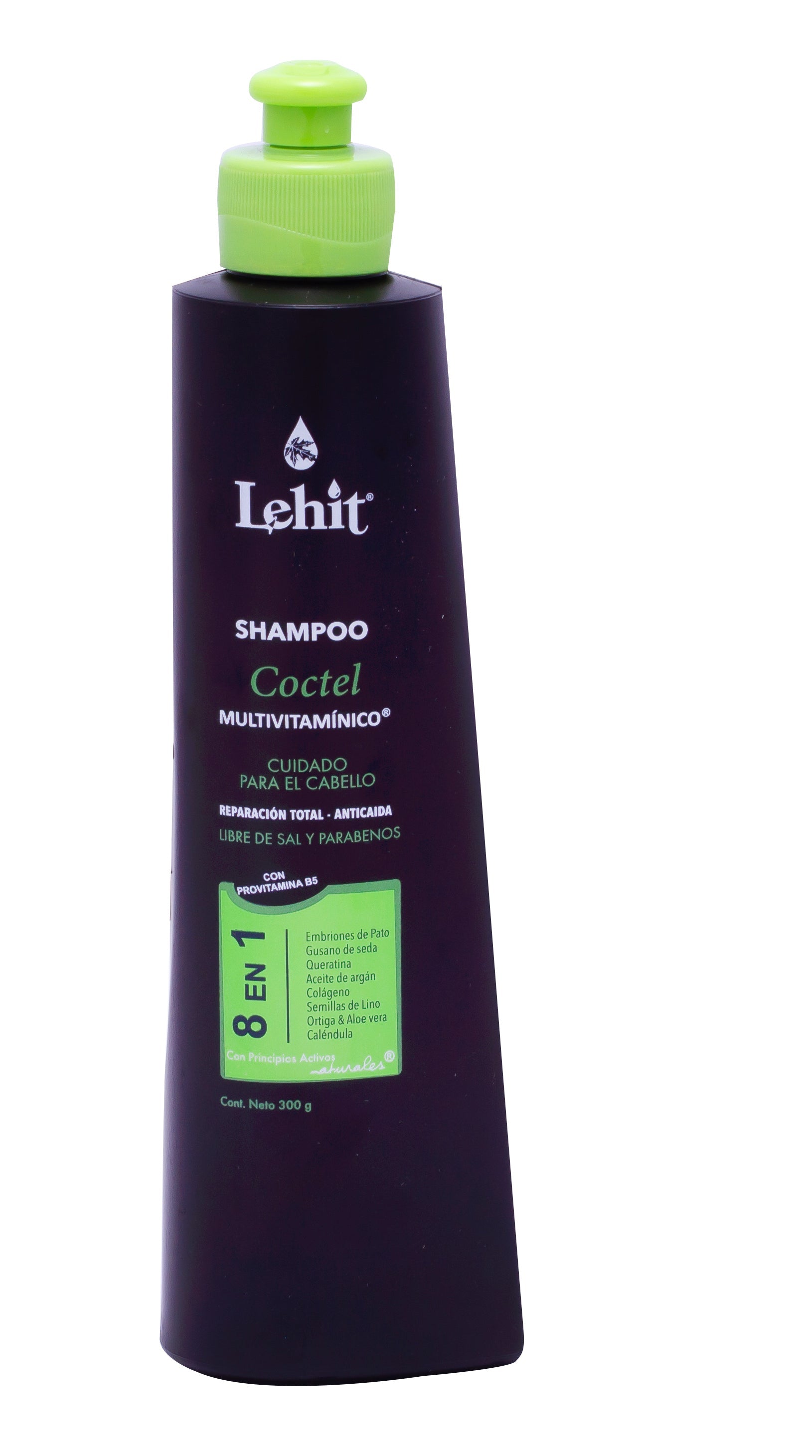 Lehit Shampoo Coctel 8 en 1 libre de sal x300gr
