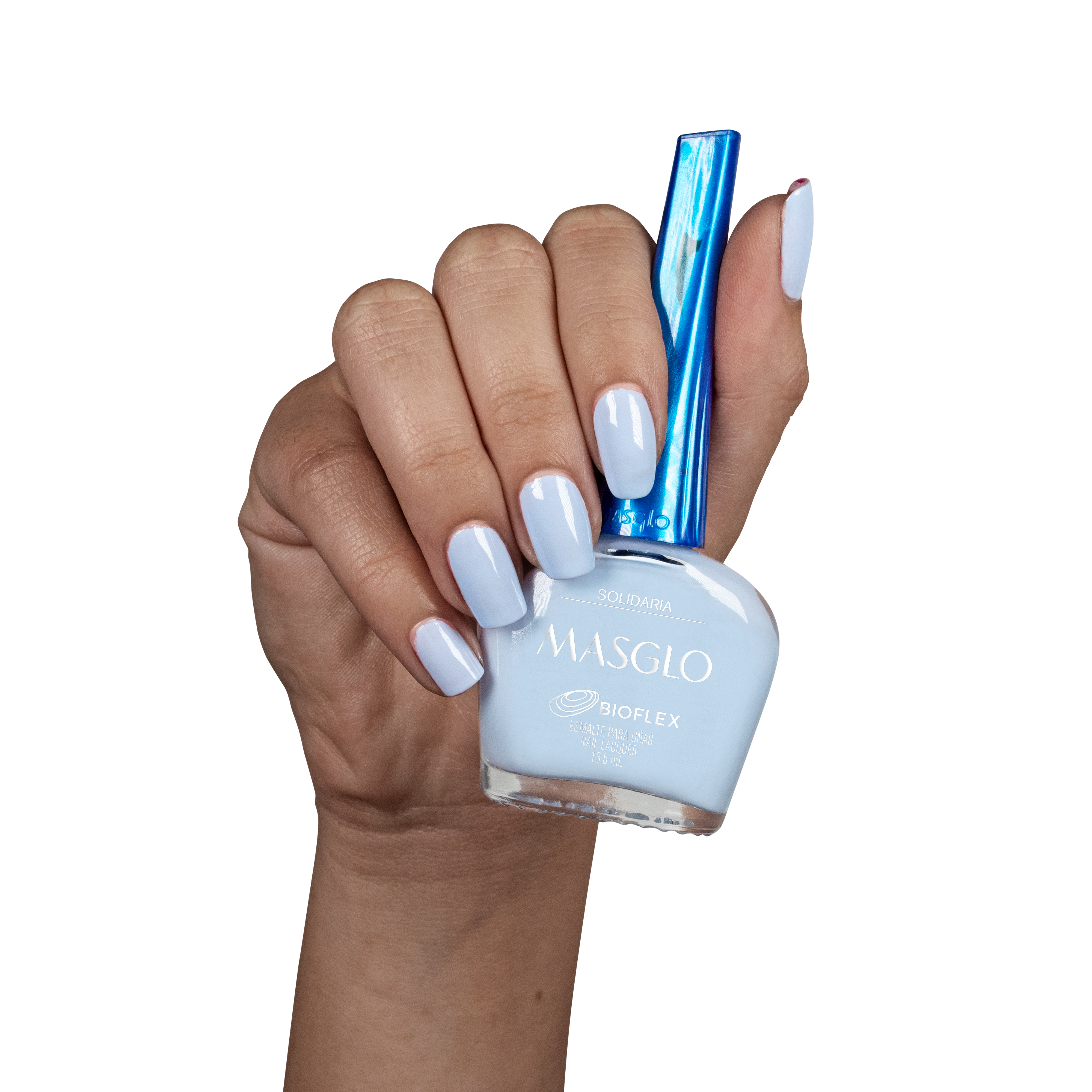 SOLIDARIA - ESMALTE TRADICIONAL CREMOSO MASGLO 13,5 ML - GAMA AZUL