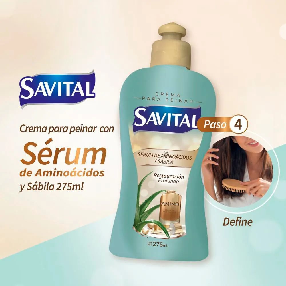 Savital Amino Acid Shampoo 510mL, Amino Acid Conditioner 490mL (2 Pack) 