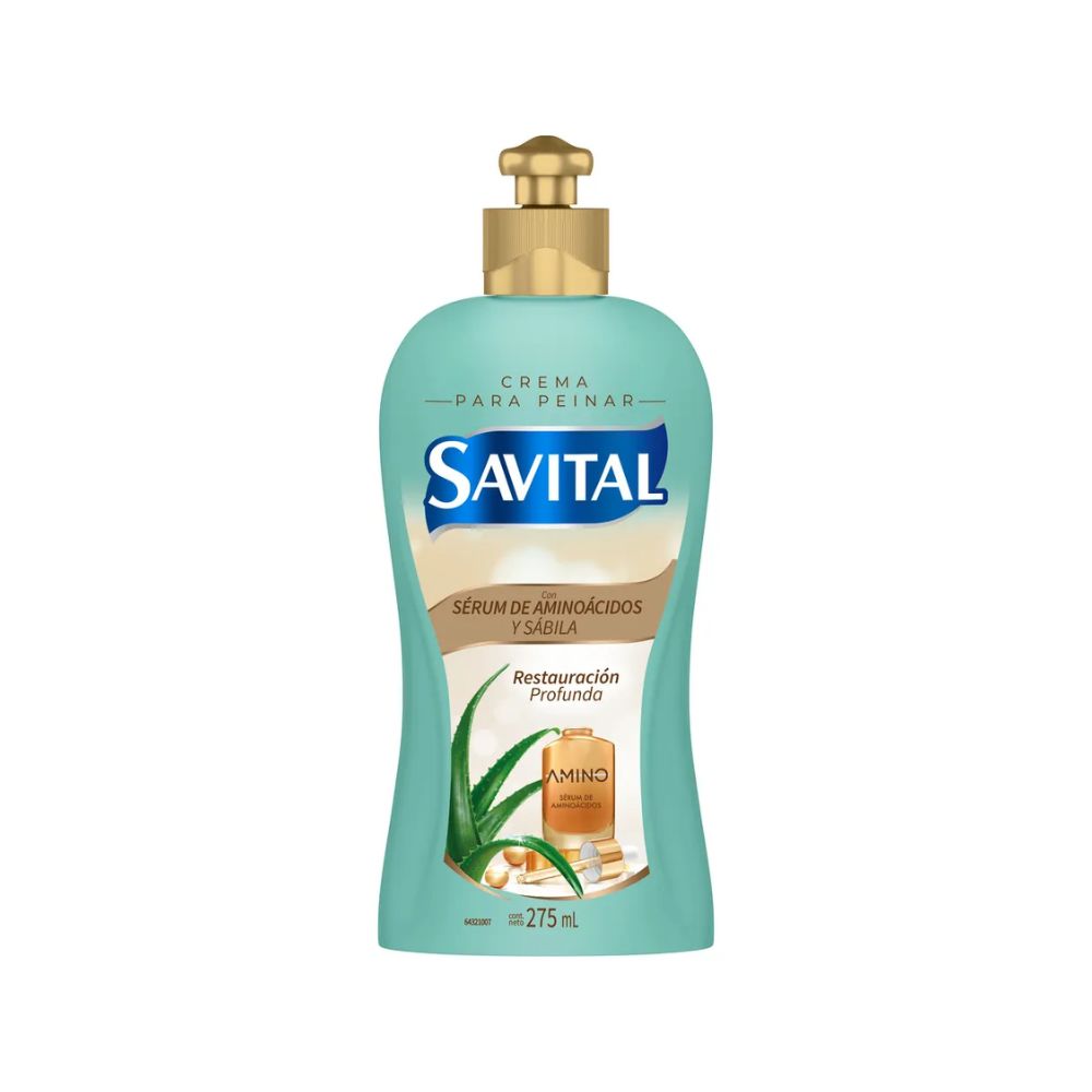 Savital Amino Acid Shampoo 510mL, Amino Acid Conditioner 490mL (2 Pack) 