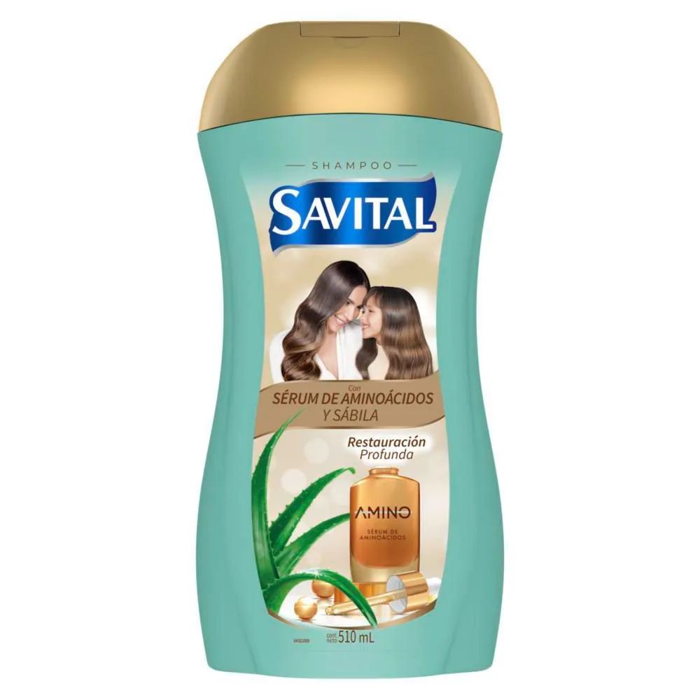 Savital Amino Acid and Aloe Vera Shampoo 510mL 