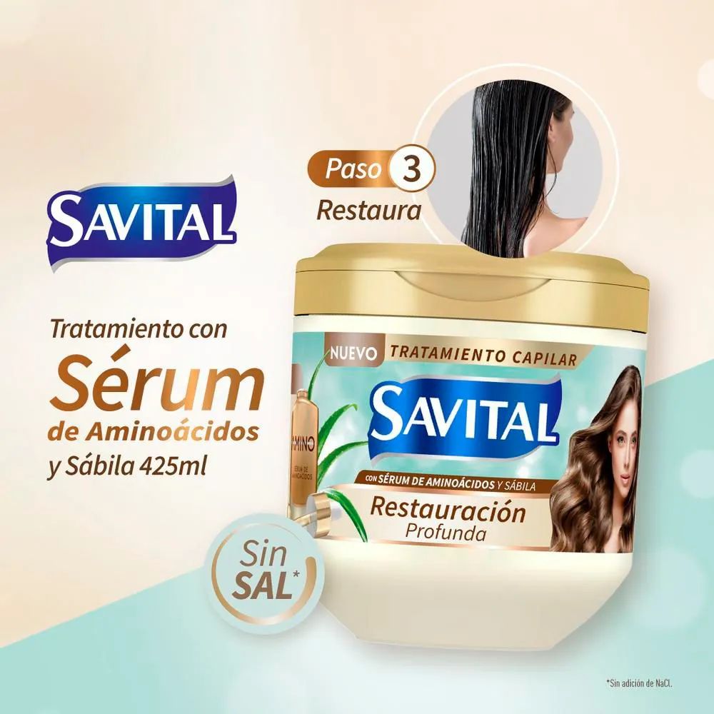 Savital Tratamiento con Aminoacidos y Sabila x 425ml