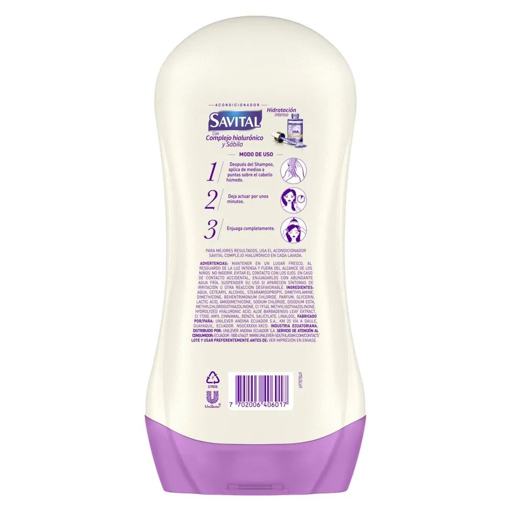 Savital Acondicionador Complejo Hialuronico 490ML